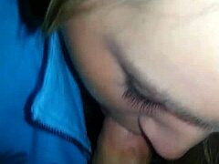 Sexy Blonde Sucks Cock with Ass