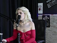 Blonde Explains Perfect Anal Sex with Moans and Deep Blowjob Demo