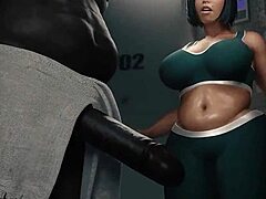 Big boobs neighbor pounded hard by BBC.