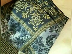 Teaser of shaved pussy and asshole in interracial scene.