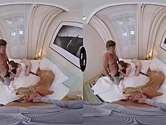 Virtual Taboo Holiday Handjob with Blonde