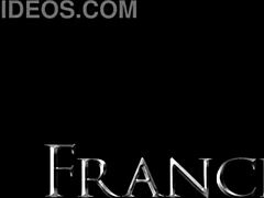 Caught jerking in bedroom, she rages then gets pounded doggystyle hard.