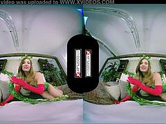 Stunning Poison Ivy in VR cosplay gets smashed hard