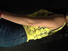 moving my butt and hips to the music in this sexy outfit with long nails 😍