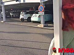 Lilly Brans hits Madrid for black cock quickie.