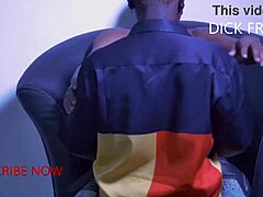 Quickie with dripping European lover in bed, full on Red Sheer