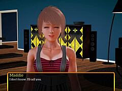 Teen With Big Tits And Ass Plays Game With Milf