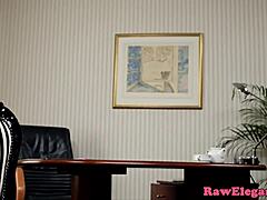 this strapon loving teen enjoys some anal play with her milf friend! 😈