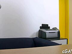 Feeling the intense pleasure of double anal in our gay threesome