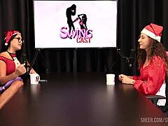 Jujube Delícia圣诞特别合辑，与Tifany Rocha在薄纱红色中