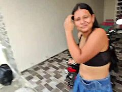 After Party, Hot Chick Waits for Uber, I Convince Her to Come Home for Wild Massage