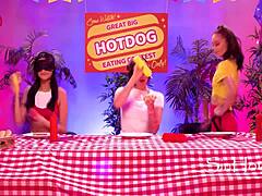 Hey, wanna see Dyke’s strapon get soaked at this contest?