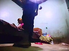 beautiful woman in miniskirt screams while kissing and taking big interracial cock