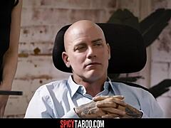 Whoa, that perv stepdad lets his stepson bang the big ass secretary in office