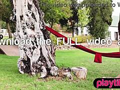 Petite Russian Beauty Strips Outdoors To Show Big Boobs And Hairy Ass