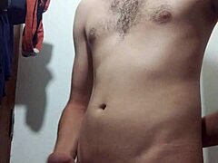 Bathroom Undressing for Masturbation