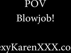 Sultry Cougar Karen Fisher Sucks Cock!