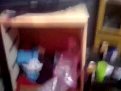 Fucking my fat wife while she watches me with petite teen stepdaughter