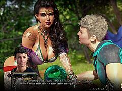 ep1 meet and fuck vadoma in countess in crimson with black tits fucking