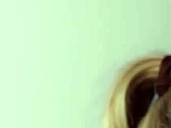 Blonde beauty fingers her tight ass deeply