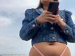 I tease him on the beach, flashing to leave him hard, then grab and feel his size.