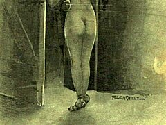 vintage erotic animation features hairy doggystyle scenes from antique times