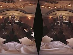Having sex with a Japanese barmaid in VR.
