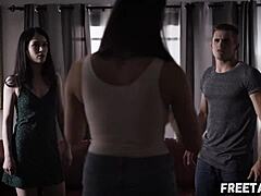 Stepsiblings Lick And Fuck In 3some Roleplay