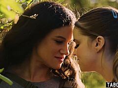 Eco-Lesbian Penny Barber Bangs BBW Codi Vore with Strapon Toy