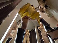 I feel so exposed with this hidden camera spying on my naked young 18+ blonde body