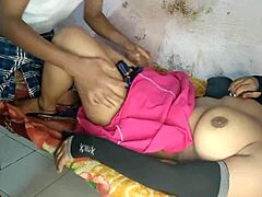 Village bhabhi gets rough fucking on cot