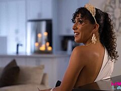 stepmom liv revamped offers halloween treat with blowjob, doggystyle, and cumshot.