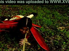 Lily Thot became a little 18+ anal bug crawling in mud for extreme sex. she endured bound spanking, outdoor domination, rough bondage, and bdsm fucking.