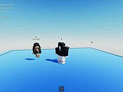 Hot woman jerks off for the young guy with big dick