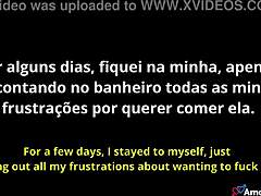 Minha madrasta brasileira magra com peitos pequenos age diferente comigo depois da separação com boquete e tabu.