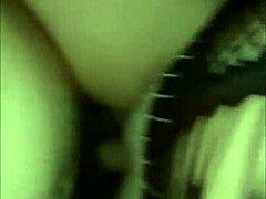 My wife in sexy lingerie begs for cum inside