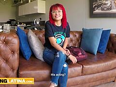 Petite Colombian teen Melissa Mocosa, how’s that massive cock feel while moaning?