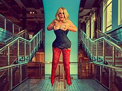 Granny Blue sucks your cock in personal POV 😘