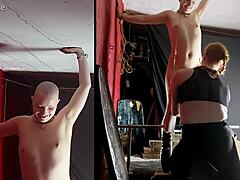 Eryn单杠监狱裸体！