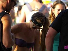 Descriptive view of rock fest flashers in daytime