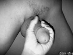 asian petite small pussy gets nasty with dirty talk handjob cum for daddy