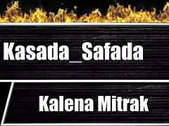 Kalena Mitrak看大屌玩具操大阴蒂发情了