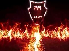 Italian babe rides big black cock hard