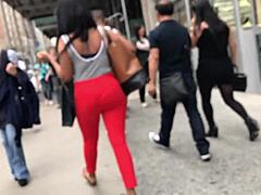 Beautiful PIECE OF CHOCOLATE Ebony Ass Hidden Candid Cute Black