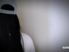 Pov, sucking neighbor's cock on stairs