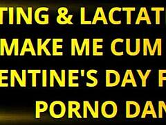 Noelle Easton in tag team blowjob before gangbang