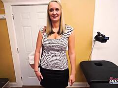 Cute Blonde Breanna Sucks Cock for Pussy and Asshole Fuck