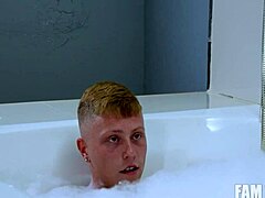 Soak and stroke a stepmoms surprise with Parker Sims Addyson James