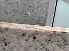 Small 18+ Cock Handjob In Public Bathroom