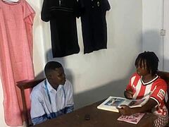 In the fake tailor shop, I let him fuck my huge ass in doggystyle